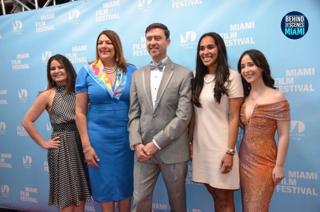 Caras de festival: cinco sonrisas en el photocall del Miami Film Festival.