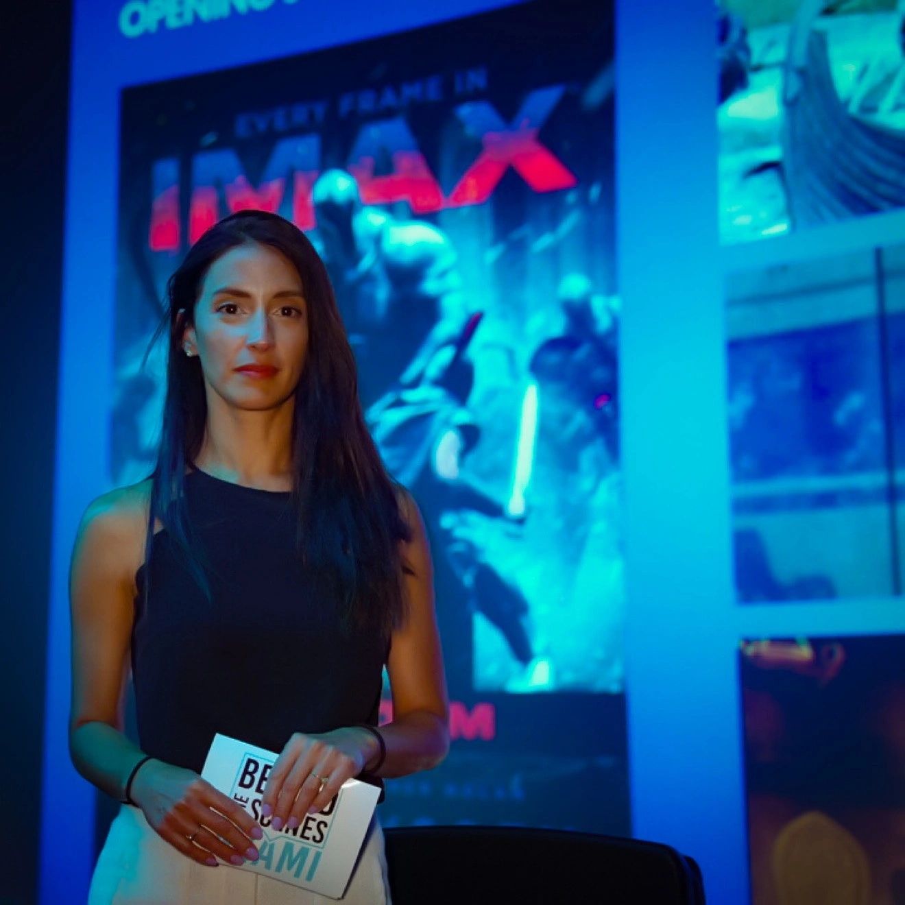 Yelain Santoyo, detrás de cámaras en el IMAX.